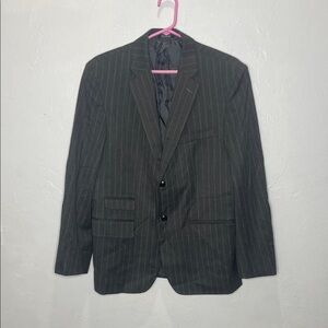 Claiborne Charcoal Pinstripe Men's Blazer
